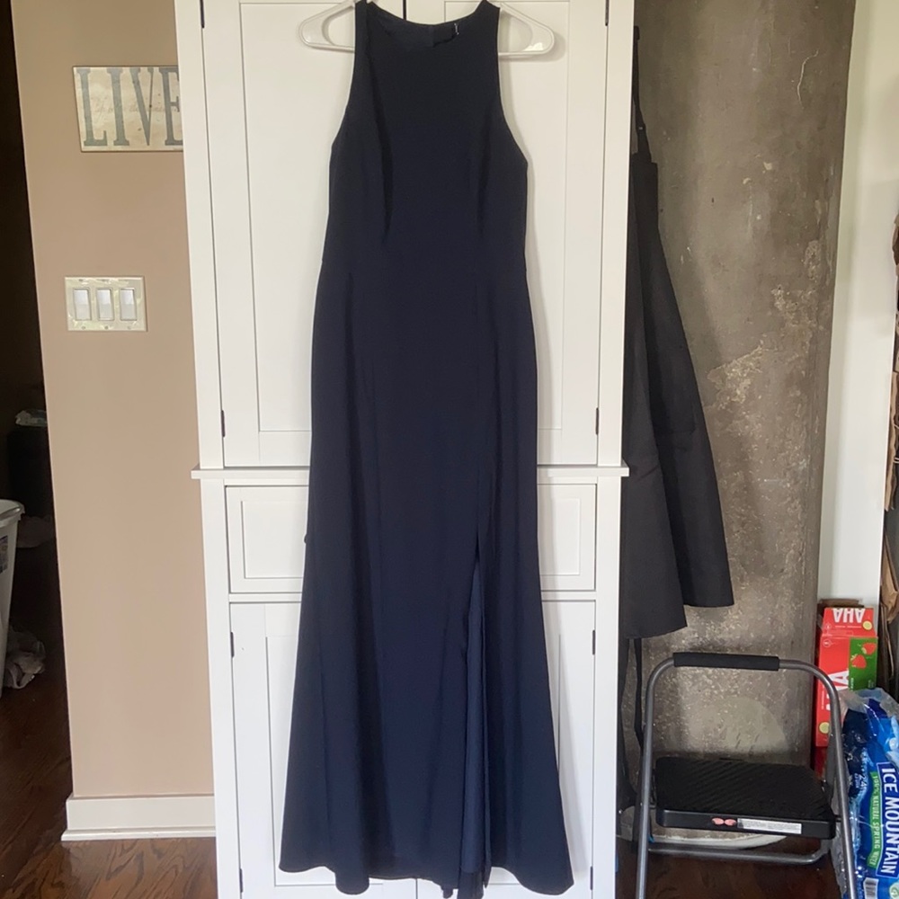 Navy blue bridesmaid dress